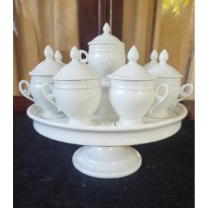 19th Century Louis Philippe Porcelain Cream Service 