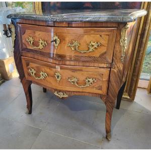 Chest Of Drawers Stamped J.birckle Jme, Louis XV Period, 18th Century 