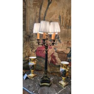 Large 5-light Candelabra Lamp, Restoration Period 