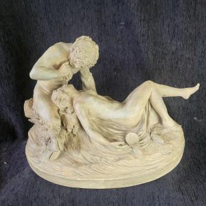 Terracotta Group Bacchanal  Clodion 19th Century 