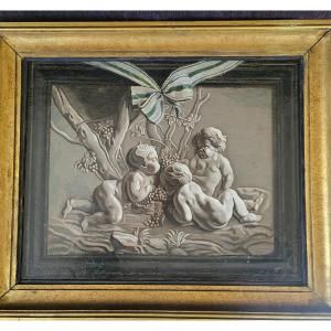  French School 18th Century Trompe l'Oeil Oil/t Sv P.sauvage 