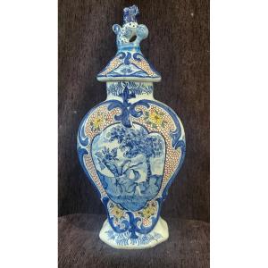Delftware Potiche, Apk, Early 19th Century, H 34.5 Cm