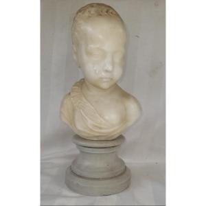 Marble Bust Of Henry IV As A Child, Signed G. Pilon, 19th Century 
