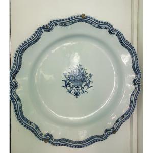 Large Platter Rouen 18th Century