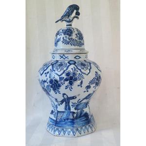 Large Delft Vase 18th Century H46cm
