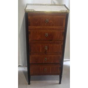 Chiffonnier Marquetry Louis XVI Period Early 19th Century