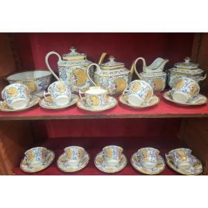 Important Porcelain Service From Paris Louis Philippe Period 19th Century