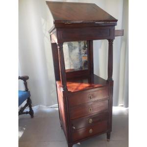 Mahogany Toilet And Writing Cabinet Louis XVI Late Eighteenth
