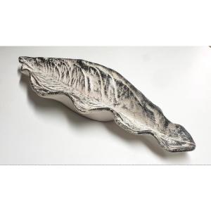 Pol Chambost, Large Ceramic Leaf 1950