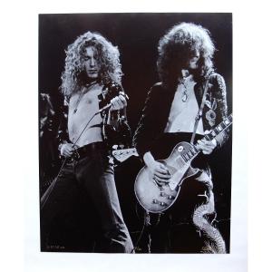 Led Zeppelin, Jimmy Page And Robert Plant, Photo From The Concert In 1975, Signed And...