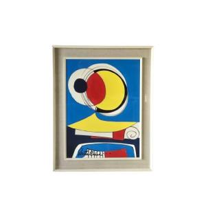 Acrylic On Canvas, Signed Aldo Gentillini (1912-1982), 1970