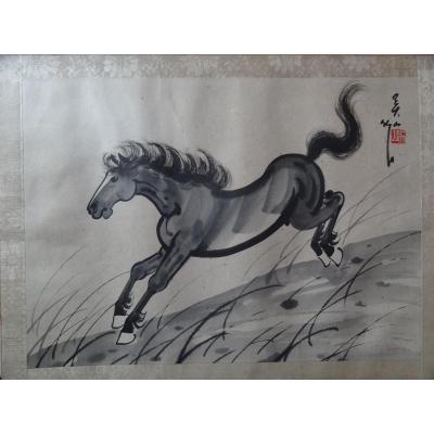 In China Ink Xu Beihong, Wu Shan De Student