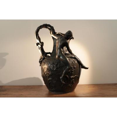 From Alexandre Vibert Vase "fisheries Au Filet"