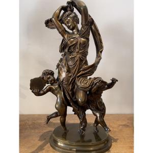 Bronze Sculpture " La Danse " De Carrier Belleuse