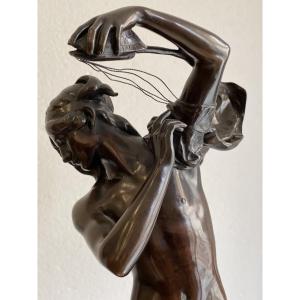 Sculpture "orphée" By Henri Peinte