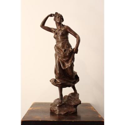 Bronze Sculpture "eglantine" By Steiner
