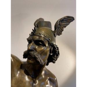 Bronze Sculpture "gaulois" By Emile Laporte