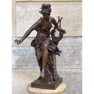 Bronze Sculpture " Mélodie" By Carrier Belleuse