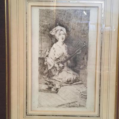 The Drawing Feather Humphreys Harry Moore, "japanese", Circa 1881