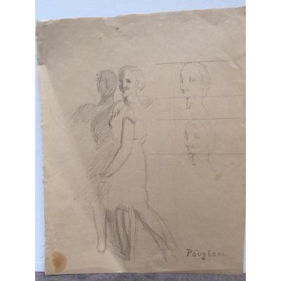 Eugène Robert Pougheon, Woman From Profiles