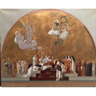 "sainte Cécile", Painting By Alexandre Serres (1850-1910)