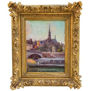 Oil On Canvas, Paris, The Sainte Chapelle, Dated 1903