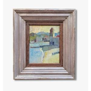 An Oil On Cardboard, Collioure, Dated 1929
