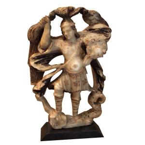 Alabaster, Saint Michael, 17th