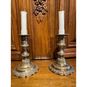Pair Of Louis XV Candlesticks