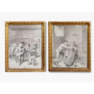 Drawing, Inn Scenes - 18th