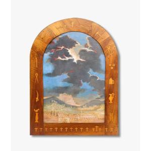 An Oil Painting On Panel, Jerusalem, 19th Century