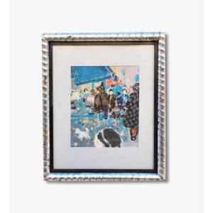 A Gouache Painting, Rue De Paris, By Marko Stupar