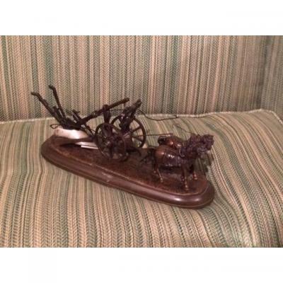 Horses Pulling A Plow