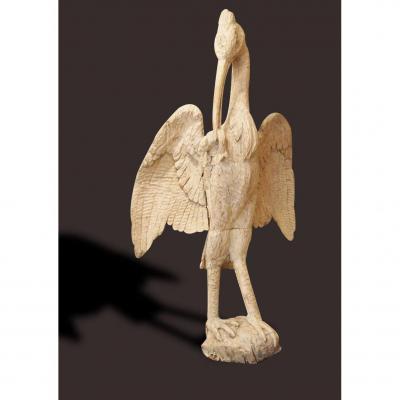 Ibis, Oak, 18th Century
