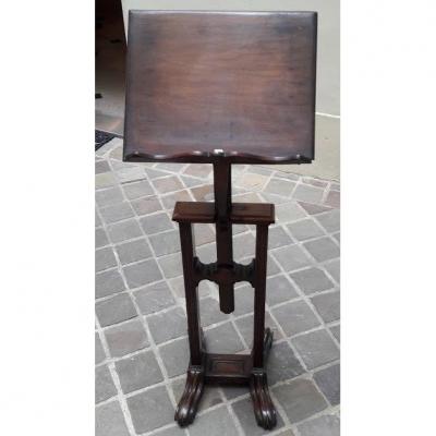 A Solid Mahogany Easel 19th Century