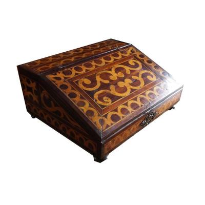 A Louis XIV Inlaid Lectern In Marquetry With Secret Drawer