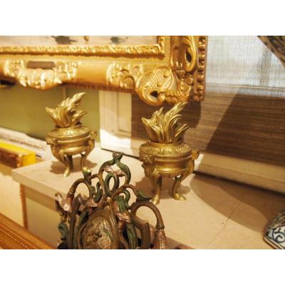 Pair Of Chenet Element, Late Eighteenth Early Nineteenth