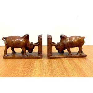 Exotic Wood Bookends