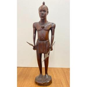 African Figure In Rosewood