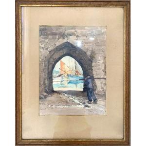 Emile Simon (1890 - 1976) - Watercolor