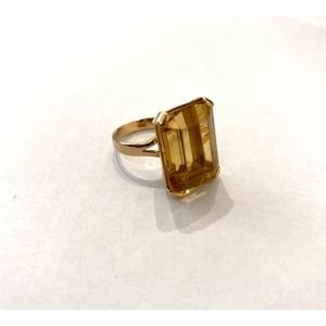 Gold And Topaz Stone Ring