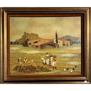 Max Savy (1918-2010) "elsewhere" - Oil On Canvas