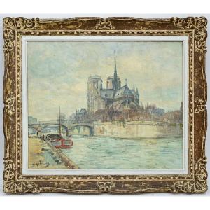 Gustave Madelain (1867-1944) - Notre Dame De Paris 