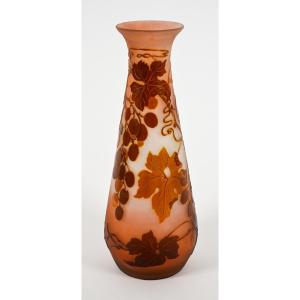 Vase Galle - Grapes And Vine Leaves