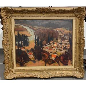 Robert Delval (1934-2015) - The Oise Valley - Vauréal (val-d'oise)