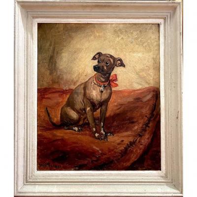 Gustav Wertheimer (1847-1904) "sitting Dog"