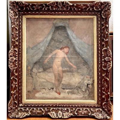 Regagnon André (1902-1976) "woman Coming Out Of Bed"