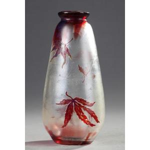 Vase With Acer Leaves - Galle Emile (1846-1904)
