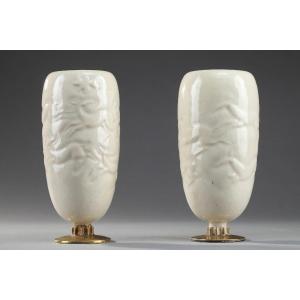 Pair Of Vases - Jean Mayodon (1893–1967)