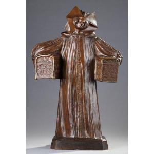 Woman With Caskets - Léo Laporte-blairsy (1865-1923)